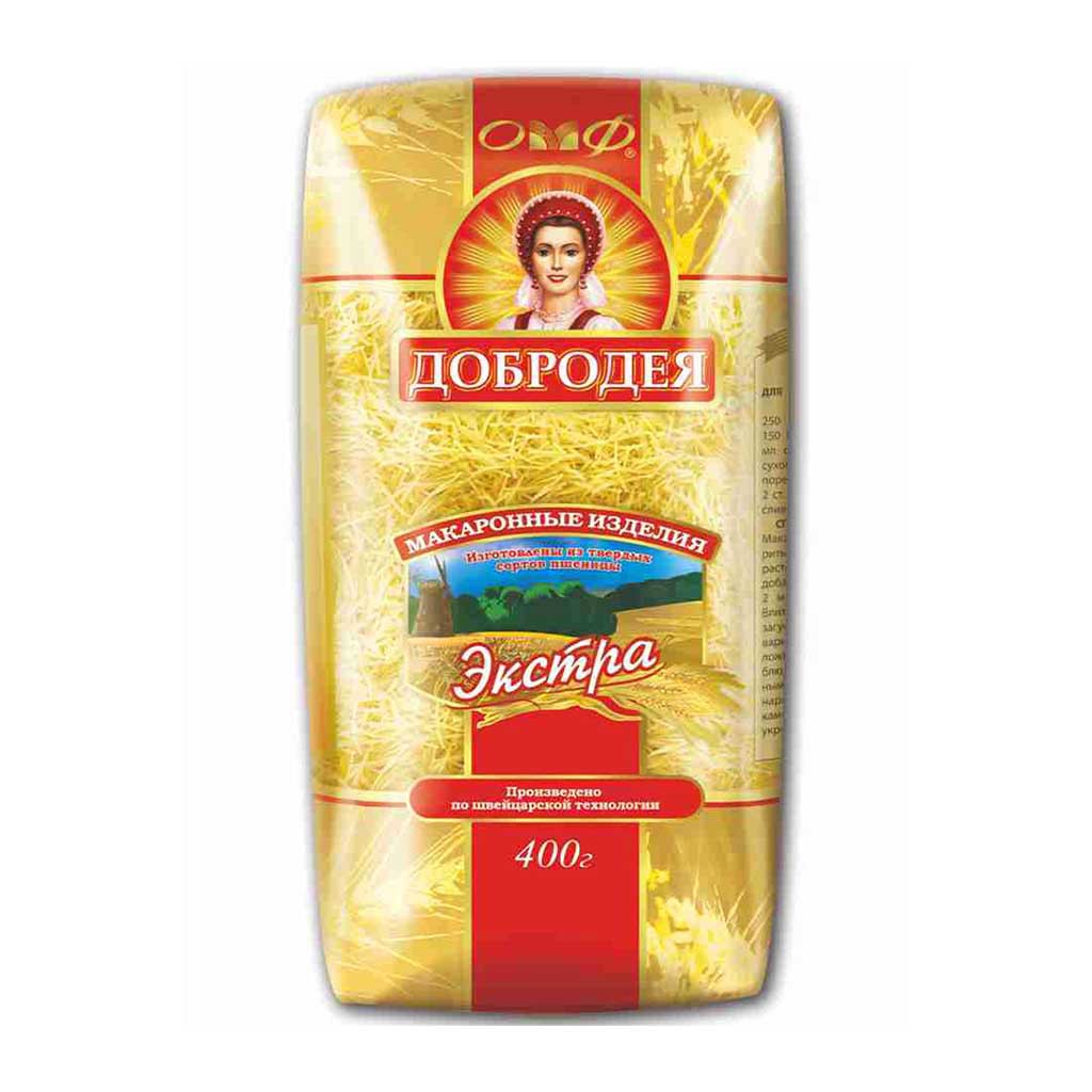

Макаронные изделия Добродея Ниточки 400 г