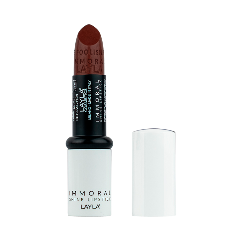 Помада для губ  Layla Cosmetics блестящая Immoral Shine Lipstick N31 eveline помада для губ aqua trend collection