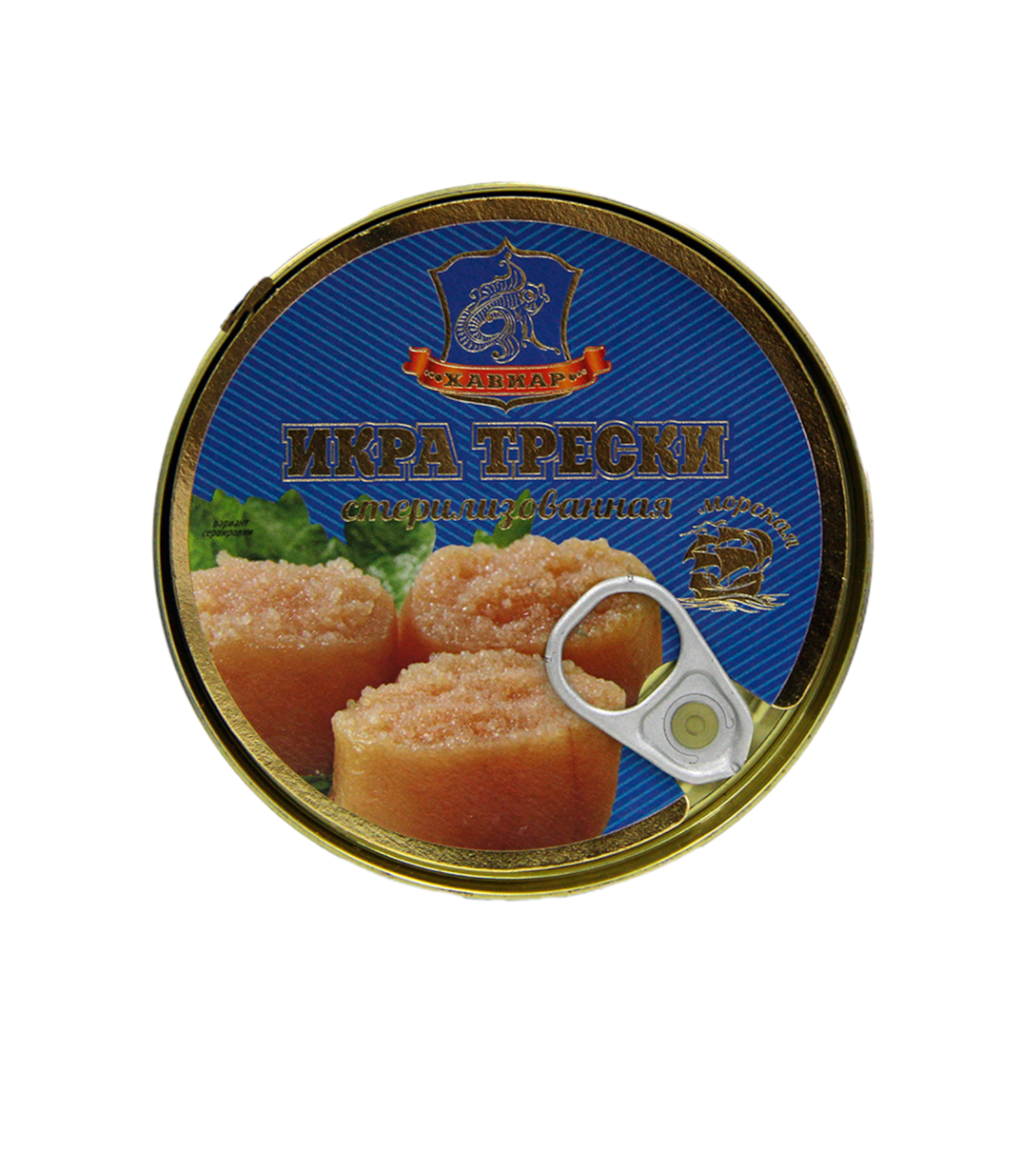 

Икра трески, Хавиар, ГОСТ, 1 шт. по 230 г, Икра трески