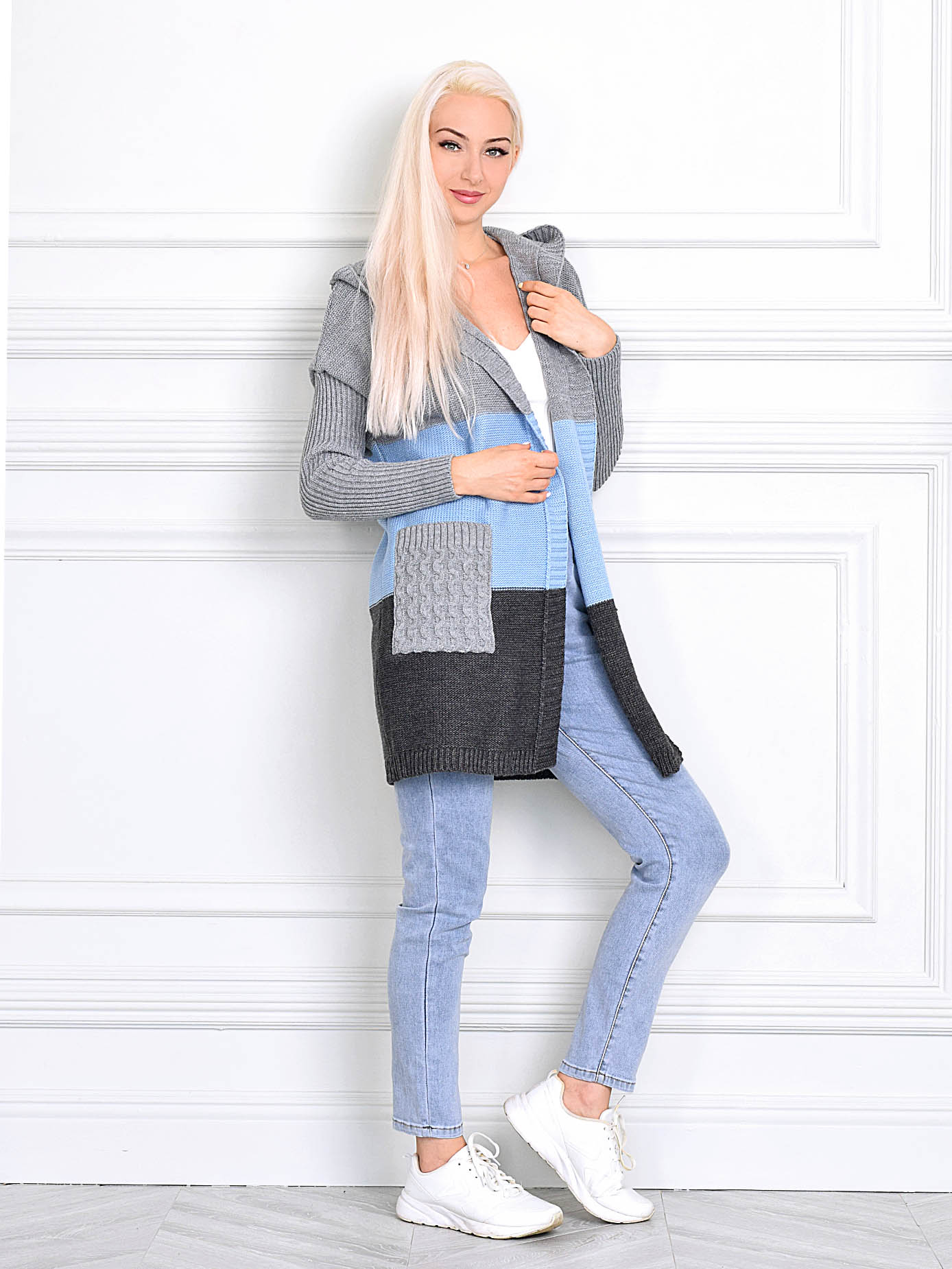 

Кардиган женский MILANIKA 1306 голубой 50 RU, 1306