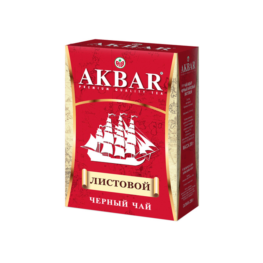 

Чай черный Akbar Корабль байховый 200 г