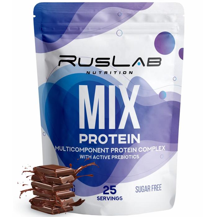 

Протеин RusLabNutrition MIX Protein шоколад, 800 г
