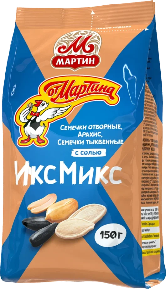 

Смесь семечек и орехов От Мартина ИксМикс с солью 150 г
