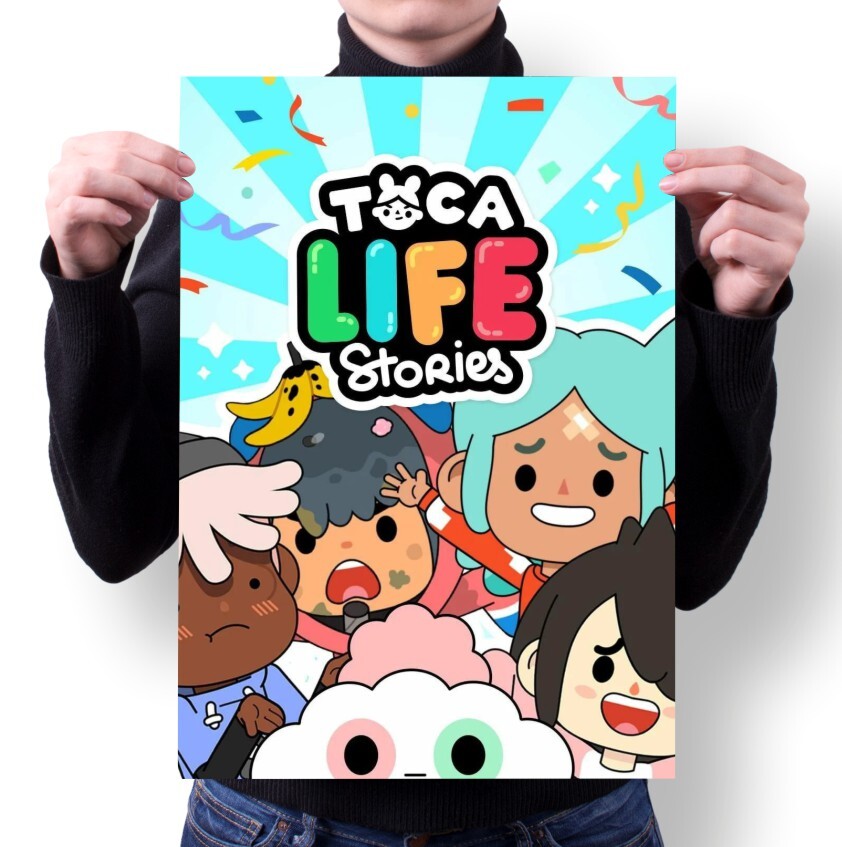 

Плакат MIGOM А3 Принт Тока Бока Toca Boca - 8, А3 Принт "Тока Бока, Toca Boca" - 8