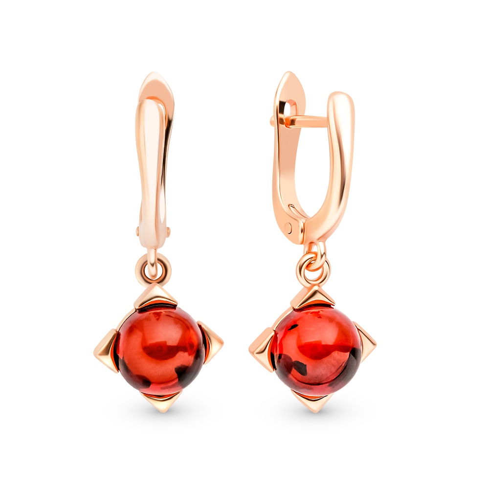 

Серьги из серебра с янтарем 585Gold 702008496, 702008496