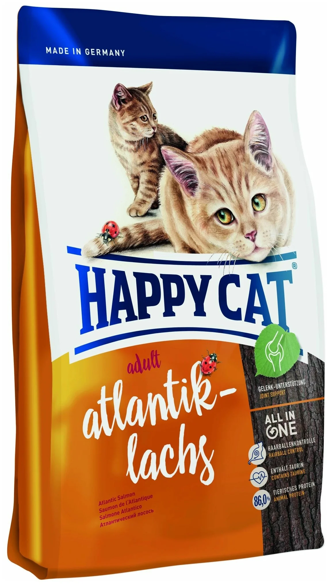 Сухой корм для кошек Happy Cat Supreme Альпийский с лососем, 4 кг