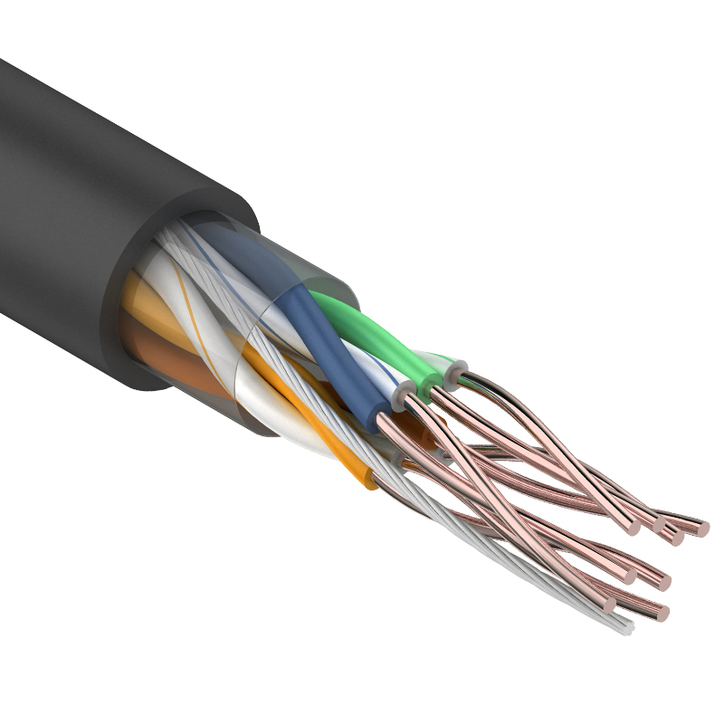 кабель neomax [nm21031] f utp cat 5e 4 пары 305 м 0 48 мм 24 awg медь внешний pe Кабель UTP REXANT 4PR 24AWG, CU (медь), CAT5e, 100 МГц, PE, черный, OUTDOOR, бухта 100 м