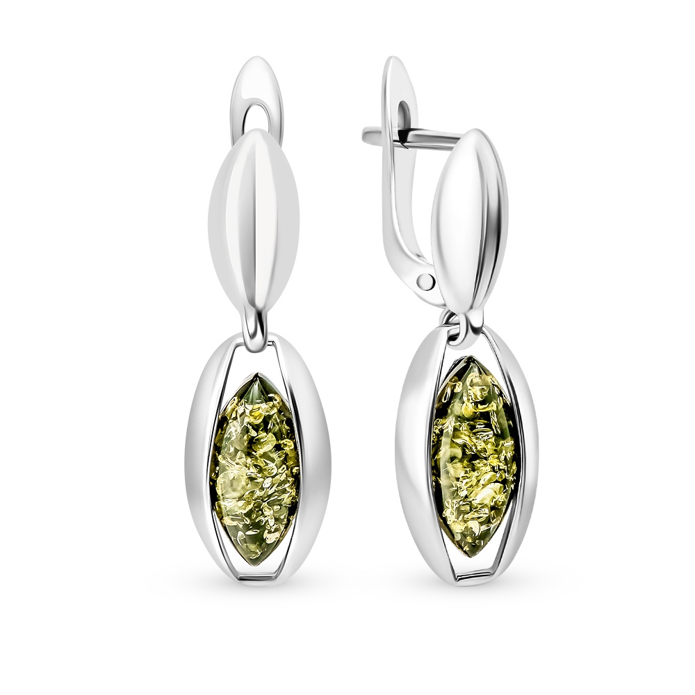 

Серьги из серебра с янтарем 585Gold 702008500, 702008500