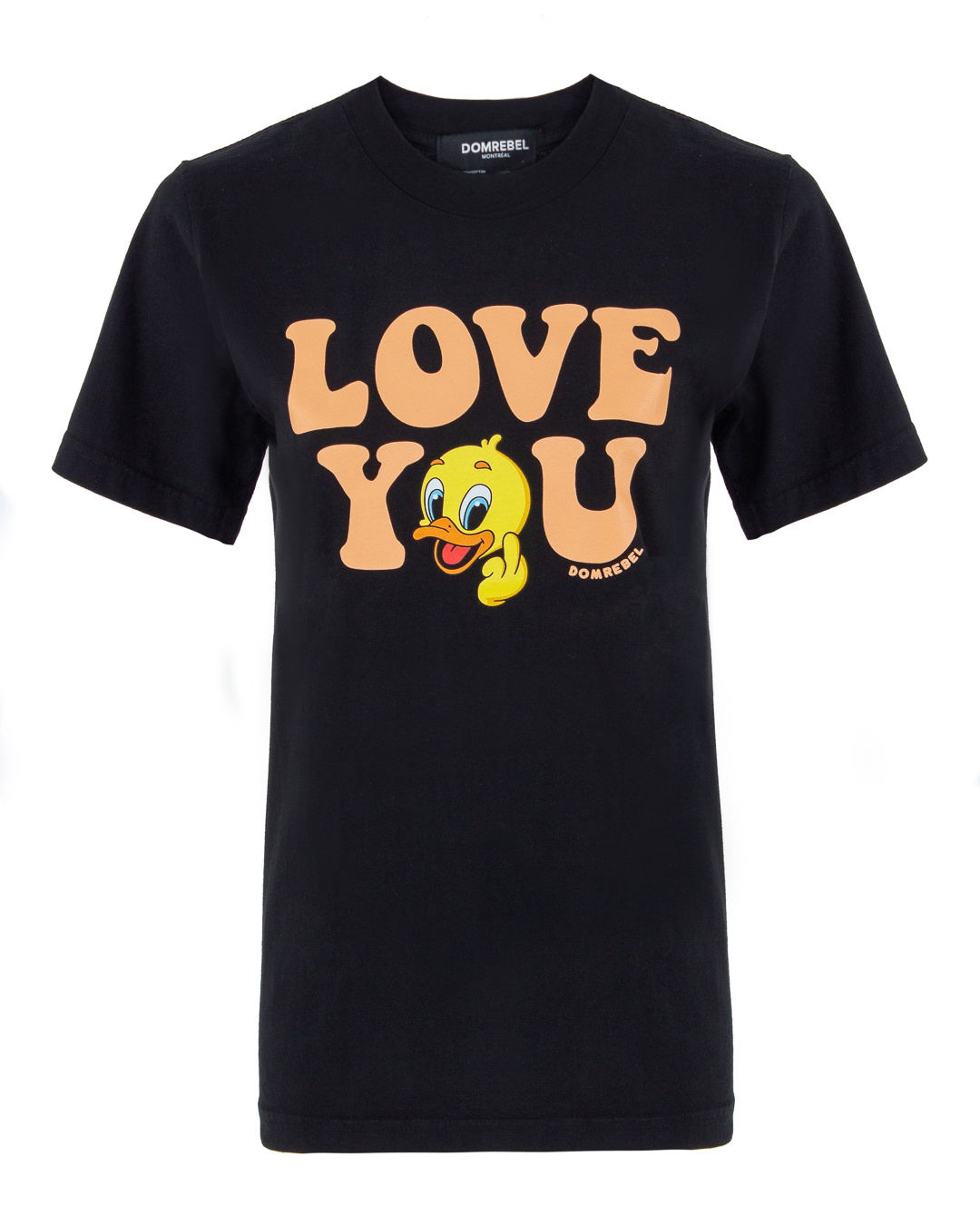 

Футболка женская Dom Rebel LUV.OVER TEE черная S, LUV.OVER TEE