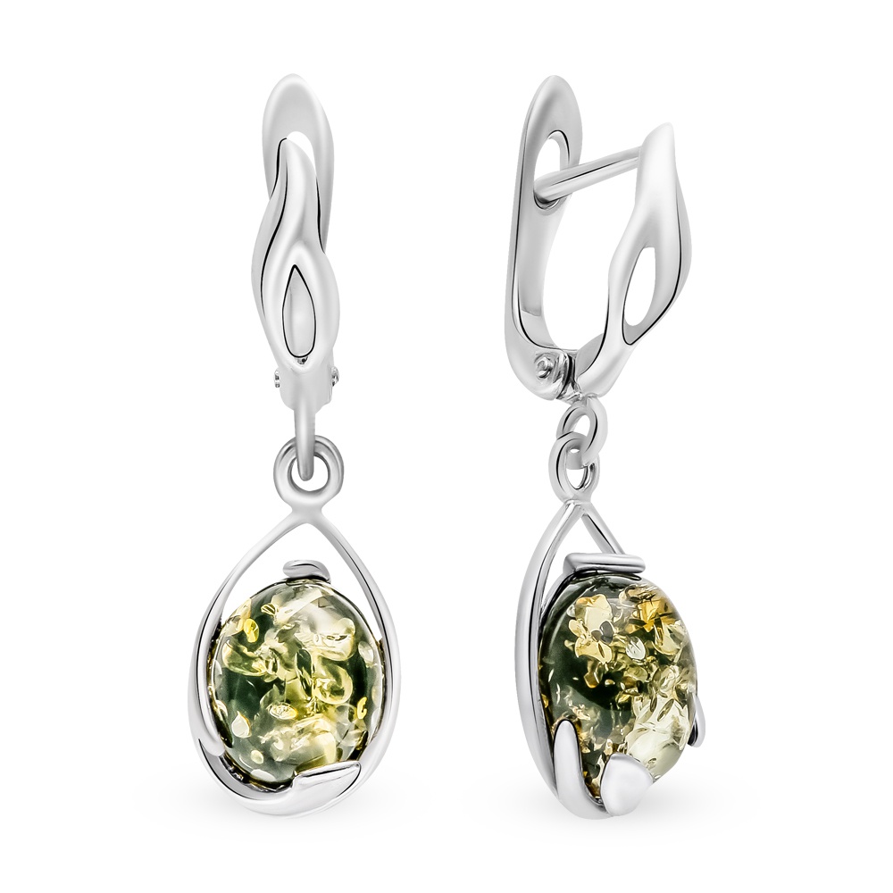 

Серьги из серебра с янтарем 585Gold 702008509, 702008509