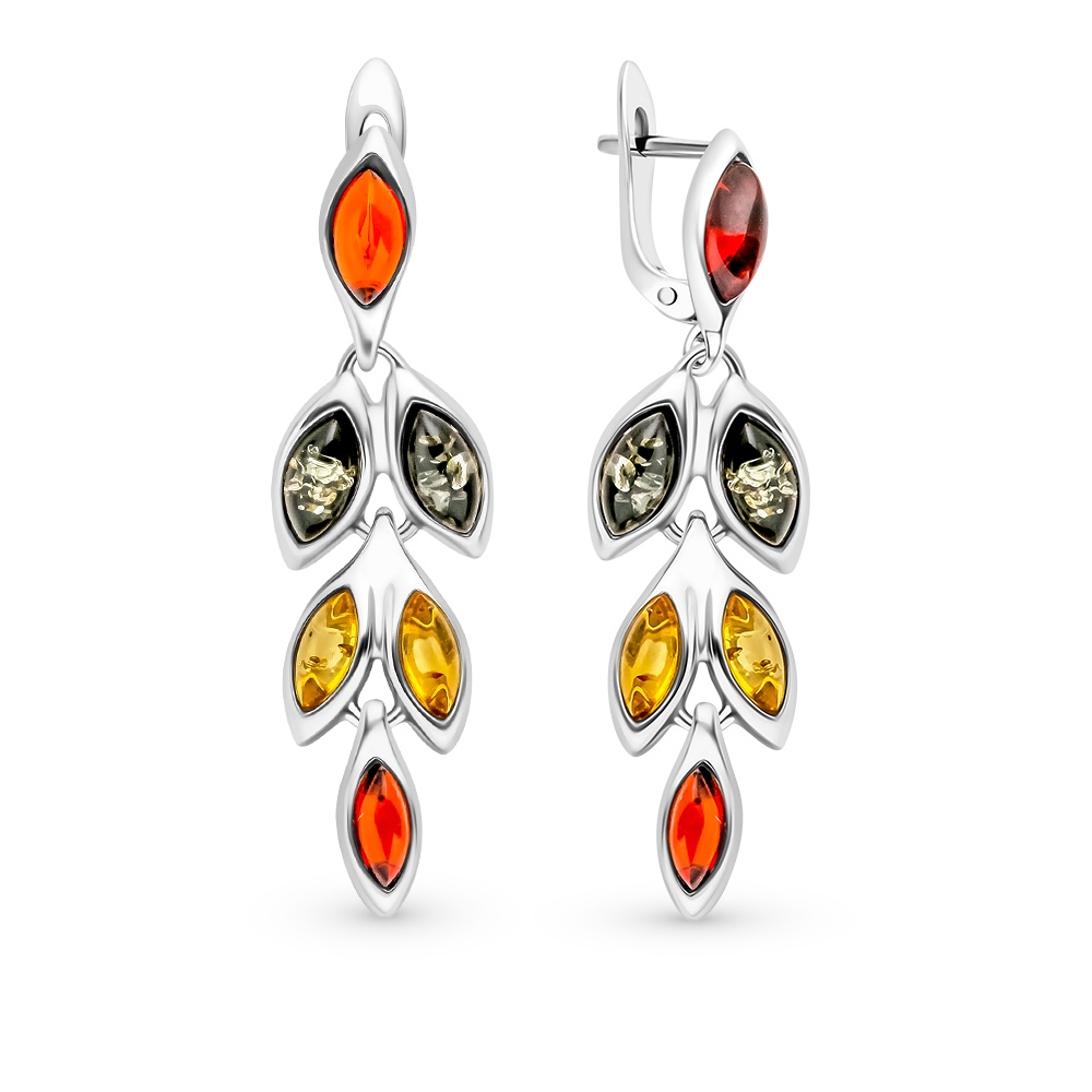 

Серьги из серебра с янтарем 585Gold 702008511, 702008511