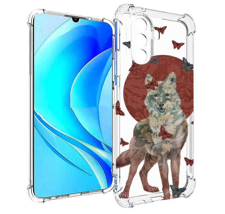 

Чехол MyPads Волчица с бабочками для Huawei Nova Y70 / Nova Y70 Plus (MGA-LX9N), Прозрачный, Tocco