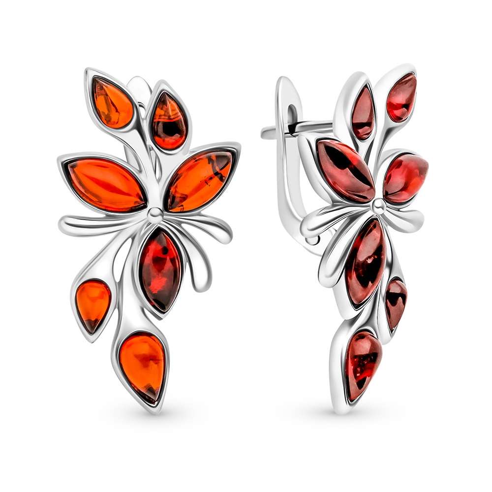 

Серьги из серебра с янтарем 585Gold 702008513, 702008513