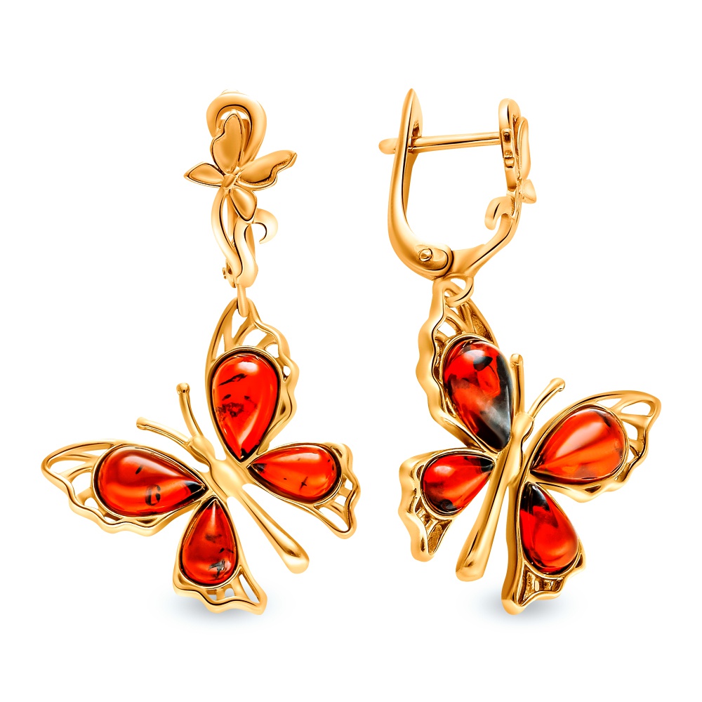 

Серьги из серебра с янтарем 585Gold 702008521, 702008521