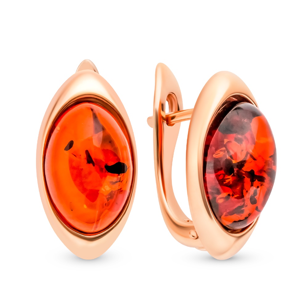 

Серьги из серебра с янтарем 585Gold 702008525, 702008525