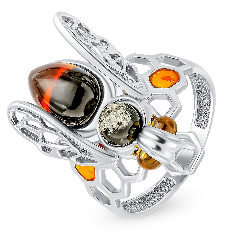 

Кольцо из серебра с эмалью/янтарем р.  585Gold 701010178, 701010178