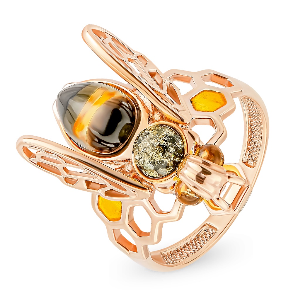 

Кольцо из серебра с эмалью/янтарем р.  585Gold 701010179, 701010179