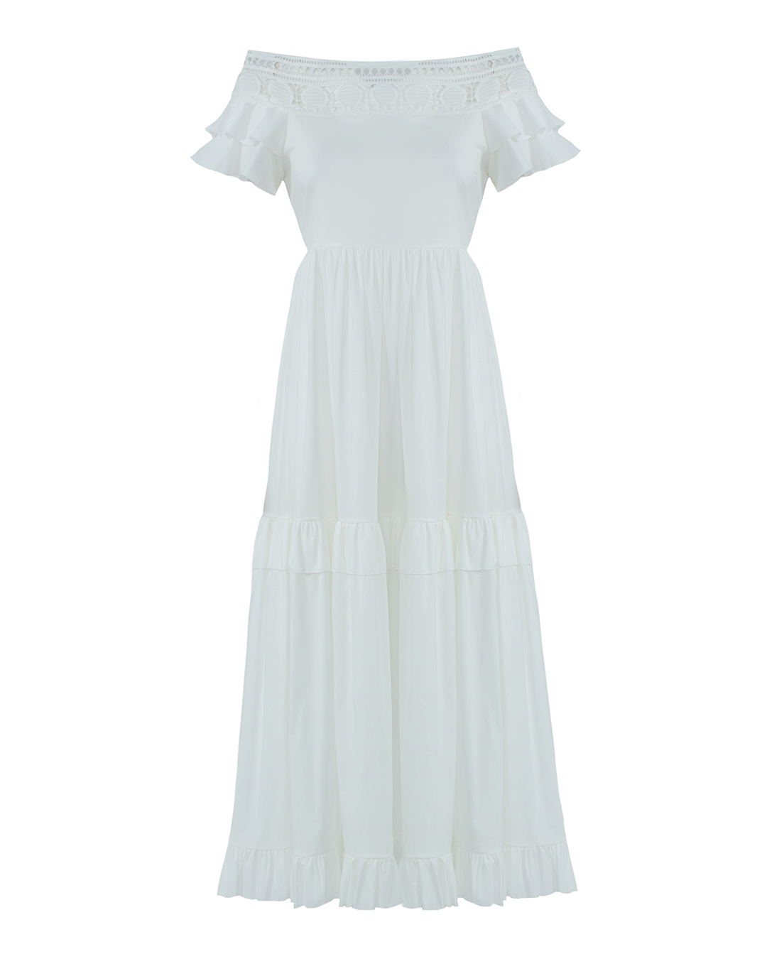 

Платье женское MILVA-MI 4157 белое L, Белый, 4157