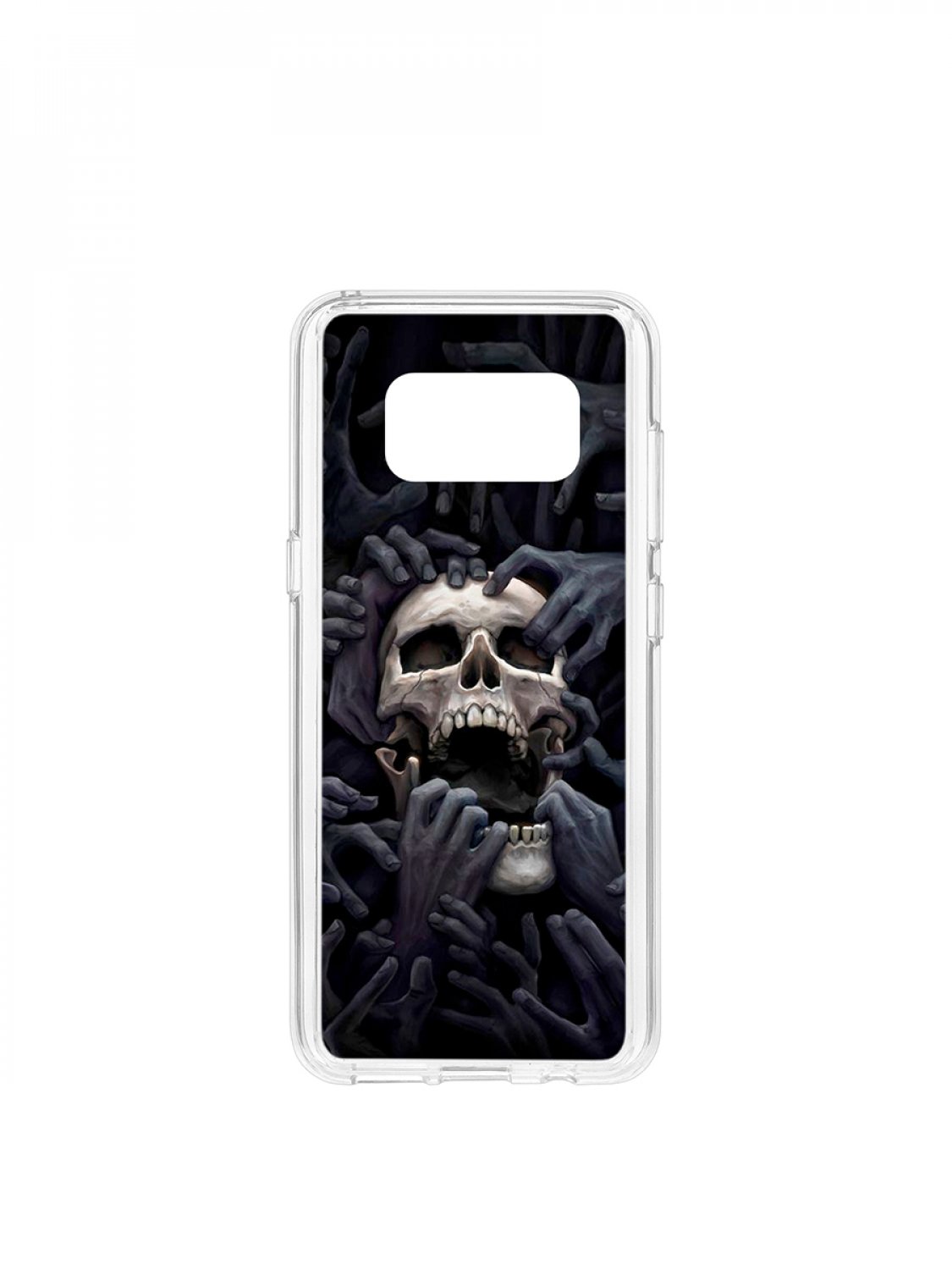 Чехол на Samsung Galaxy S8 Kruche Print Skull Hands,противоударный бампер,с защитой камеры