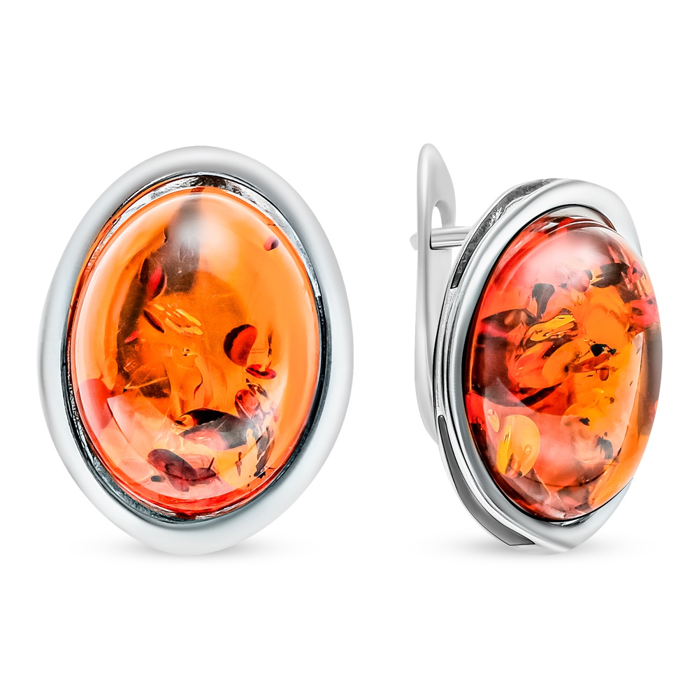 

Серьги из серебра с янтарем 585Gold 702008544, 702008544