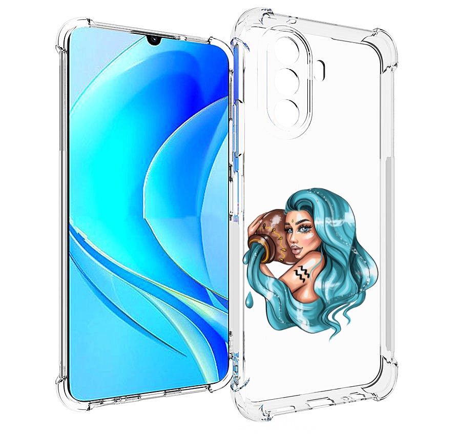 

Чехол MyPads Девушка-Водолей для Huawei Nova Y70 / Nova Y70 Plus (MGA-LX9N), Прозрачный, Tocco