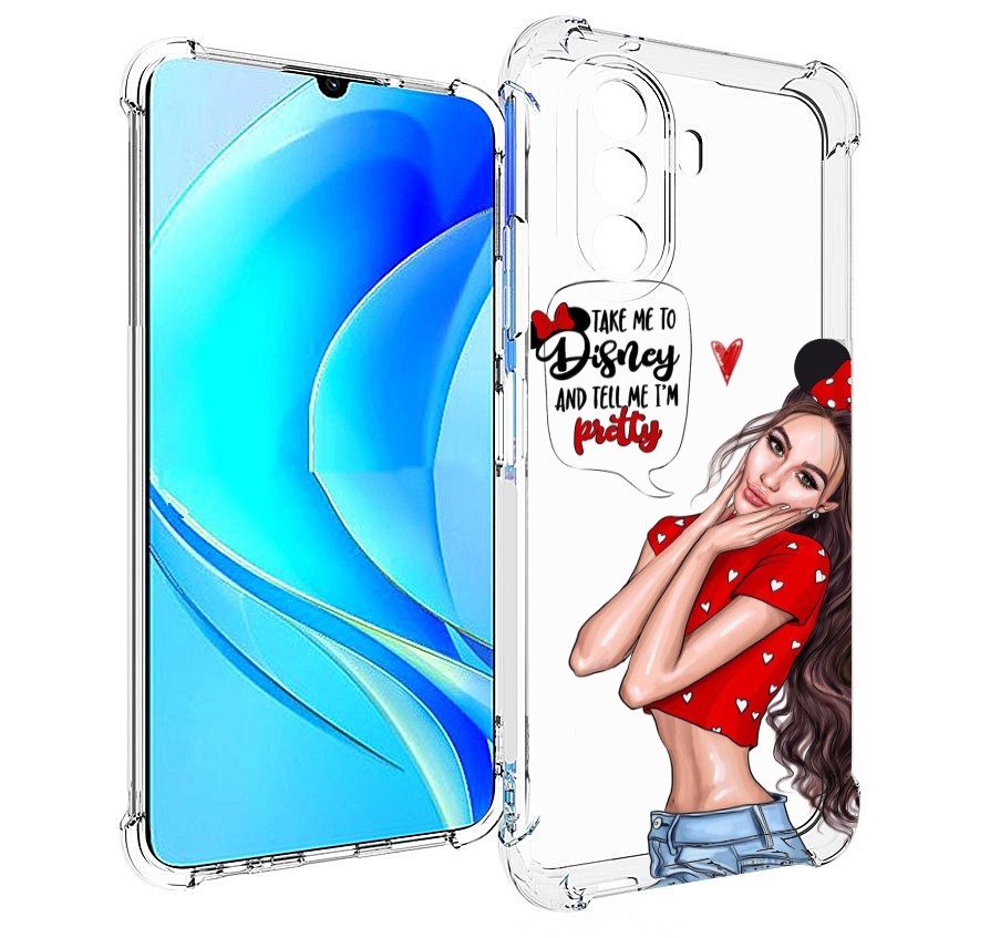 

Чехол MyPads Девушка-Мини женский для Huawei Nova Y70 / Nova Y70 Plus (MGA-LX9N), Прозрачный, Tocco