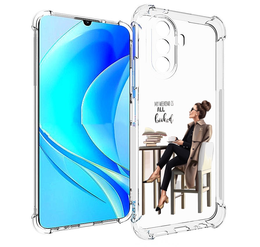 

Чехол MyPads Девушка-в-кофейне для Huawei Nova Y70 / Nova Y70 Plus (MGA-LX9N), Прозрачный, Tocco