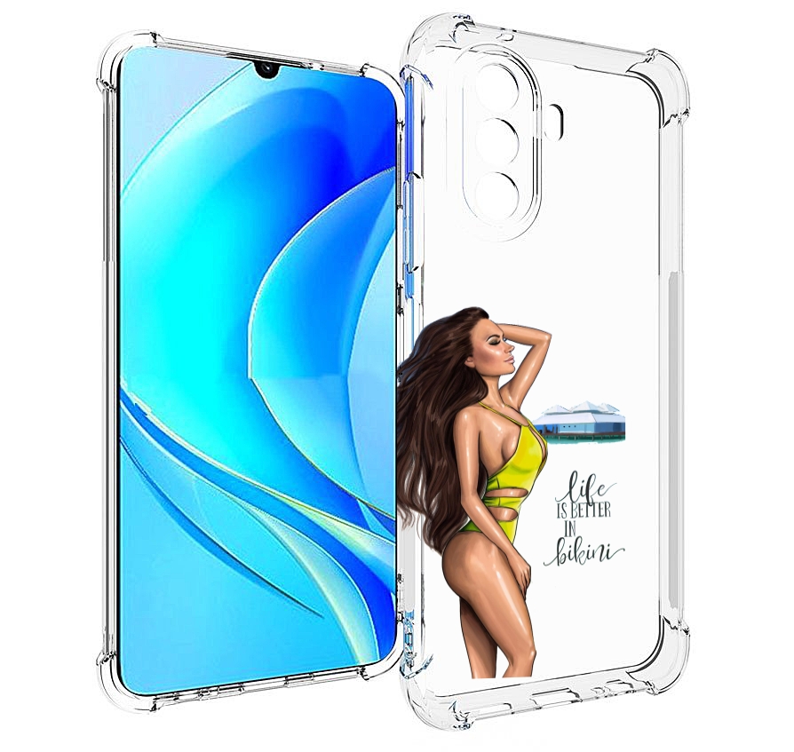 

Чехол MyPads Девушка-в-купальнике для Huawei Nova Y70 / Nova Y70 Plus (MGA-LX9N), Прозрачный, Tocco