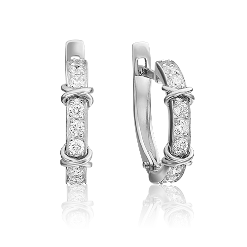 

Серьги из золота PLATINA jewelry 02-4541-00-401-1120, фианит, 02-4541-00-401-1120