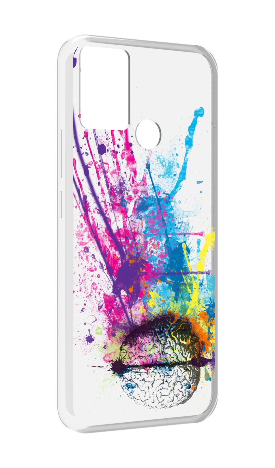 

Чехол MyPads яркий красочный мозг для Infinix Hot 11 Play, Прозрачный, Tocco