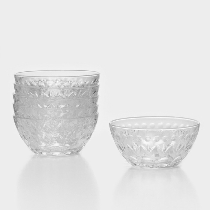 

Салатник Pasabahce Inci, стекло, 10 см, прозрачный, 6 шт, Inci