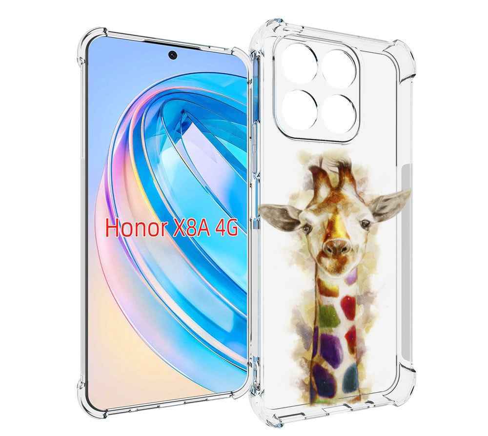 

Чехол MyPads Красочный жираф для Honor X8a, Tocco