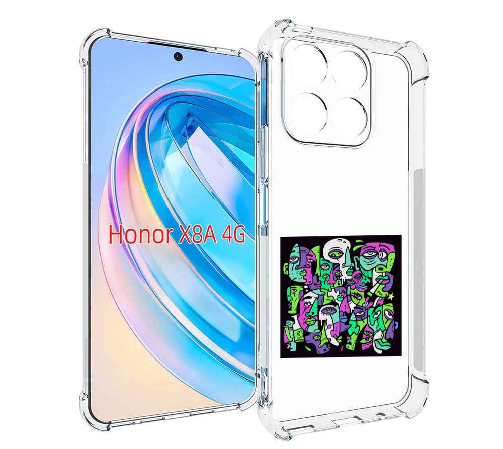 

Чехол MyPads Кривой эфир ATL для Honor X8a, Tocco
