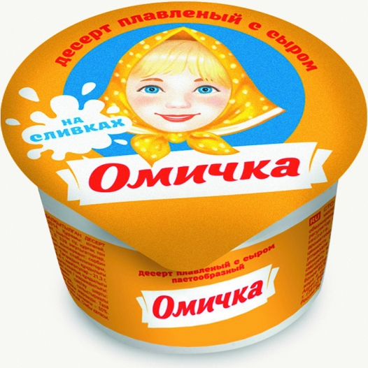 

Десерт плавленый Омичка с сыром на сливках 50% 100 г