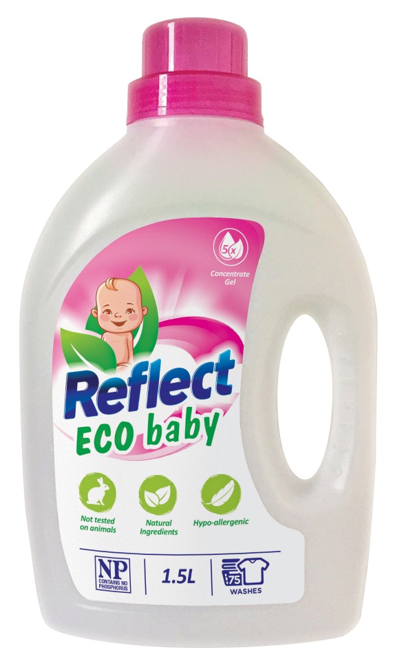 фото Концентрированное средство для стирки детского белья reflect eco baby 1,5л.