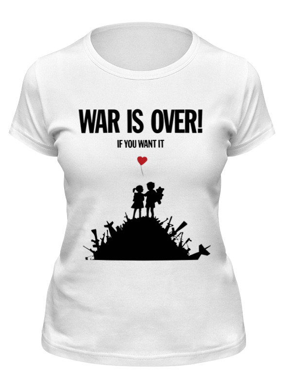 

Футболка женская Printio War is over белая XL, Белый, War is over