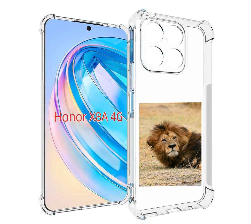 

Чехол MyPads Лев-лежит мужской для Honor X8a, Tocco