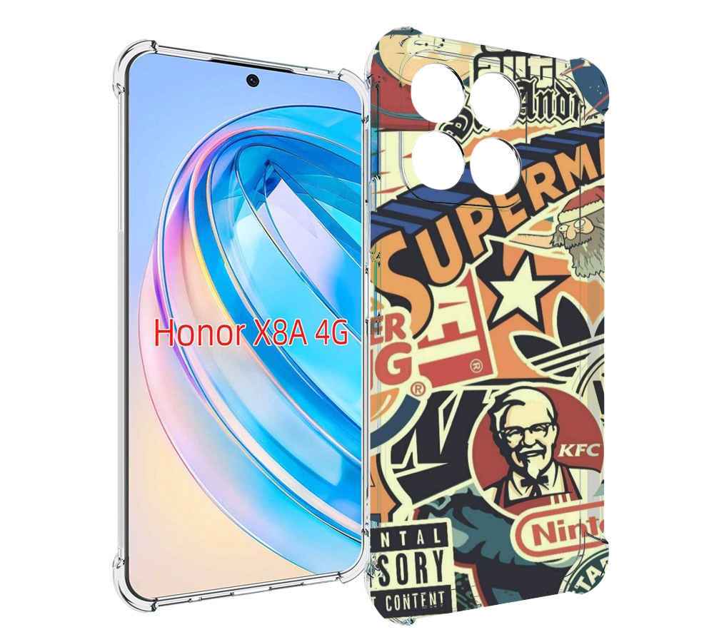 

Чехол MyPads Лейблы-на-постере для Honor X8a, Tocco