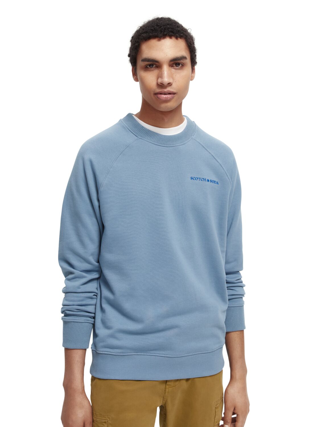 

Свитшот мужской Scotch & Soda 168486/4855 голубой XS, 168486/4855