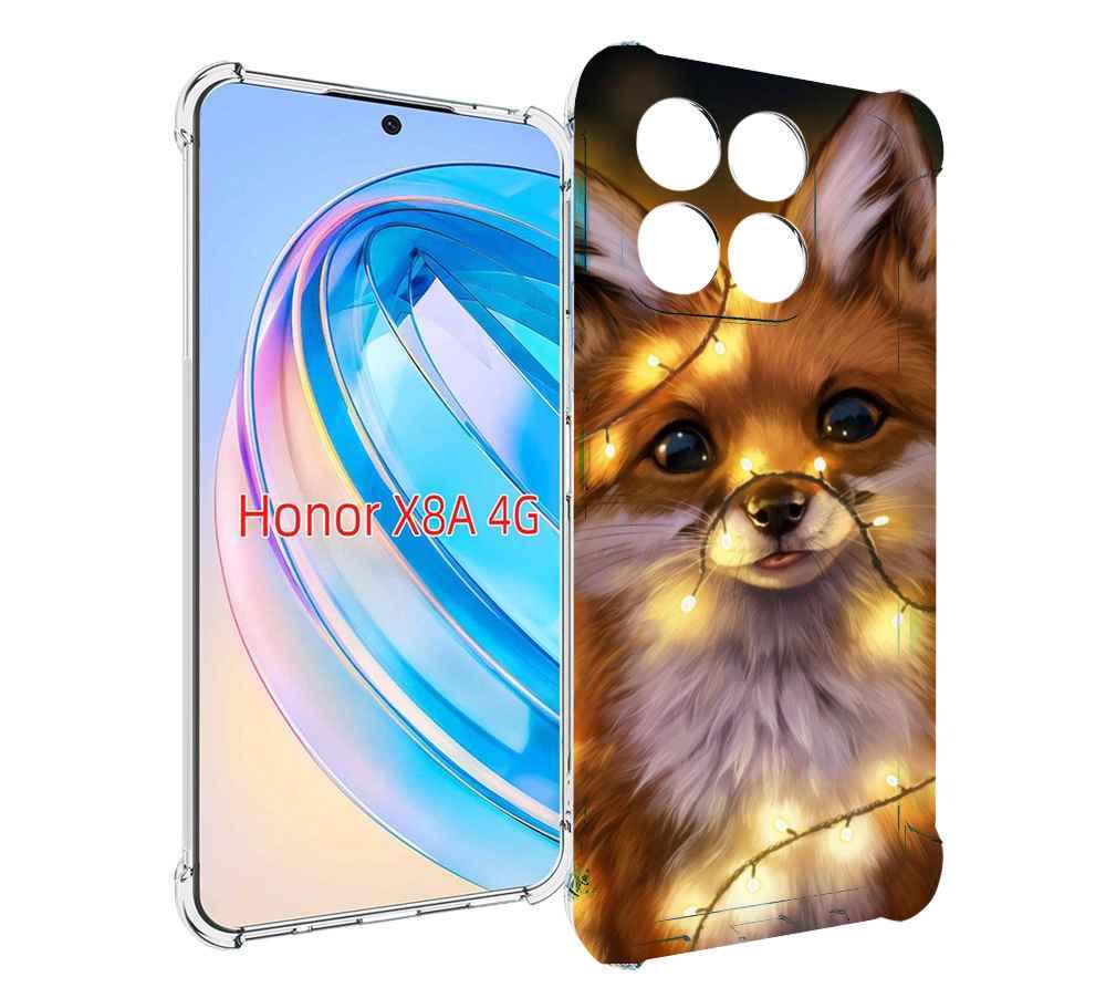 

Чехол MyPads Лисенок-в-гирлянде для Honor X8a, Tocco