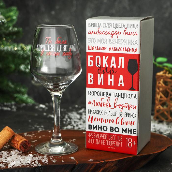 

Бокал для вина Дорого внимание Ты была хорошей 350 мл., деколь, Прозрачный