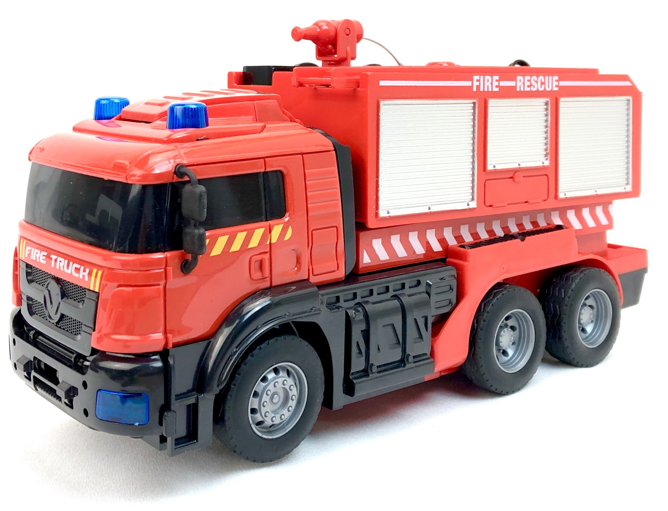 Радиоуправляемая пожарная машина-трансформер PLAYSMART, стреляет водой, 111089