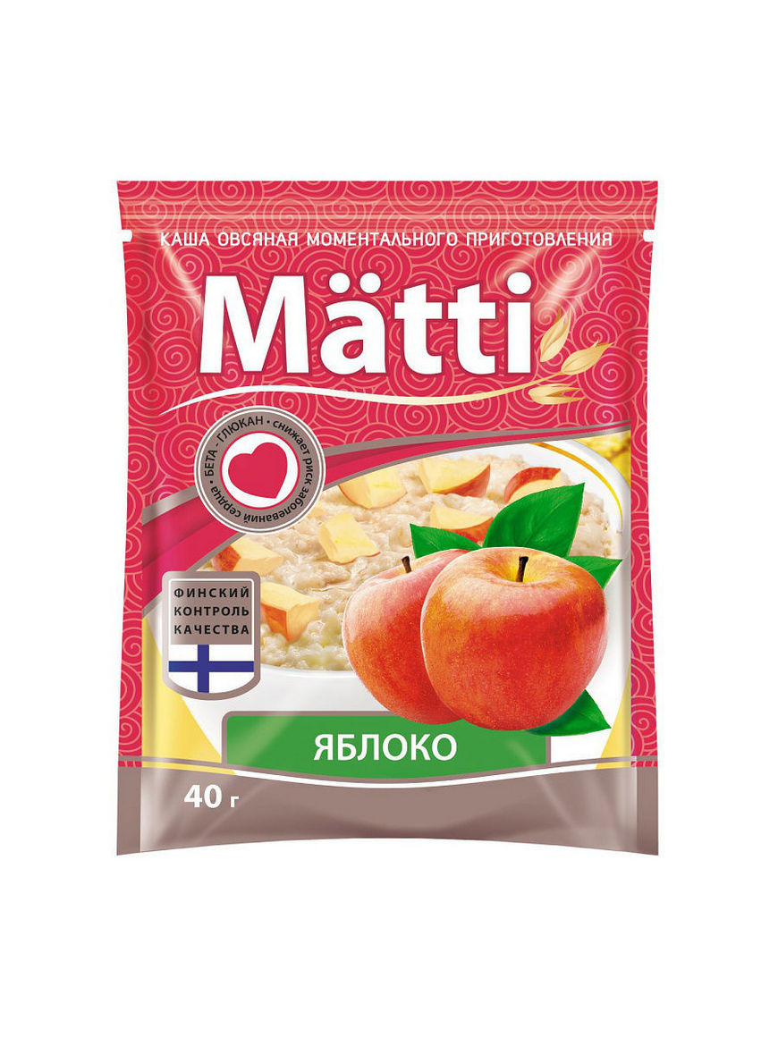 

Каша Matti овсяная Яблоко 40 г