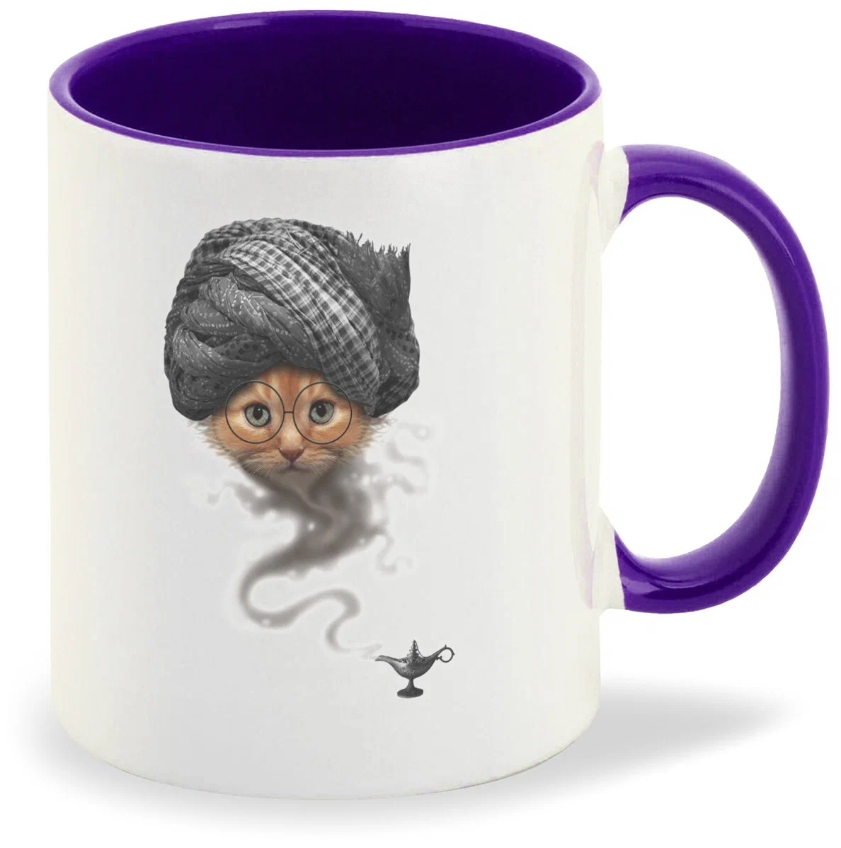 

Кружка CoolPodarok Котёнок джин лампа