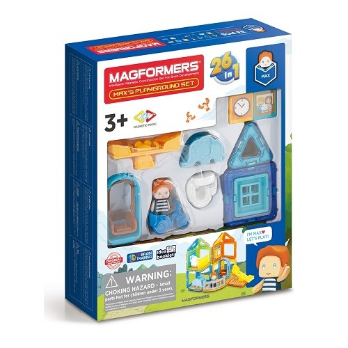 фото Магнитный конструктор max's playground set , 33 элемента magformers