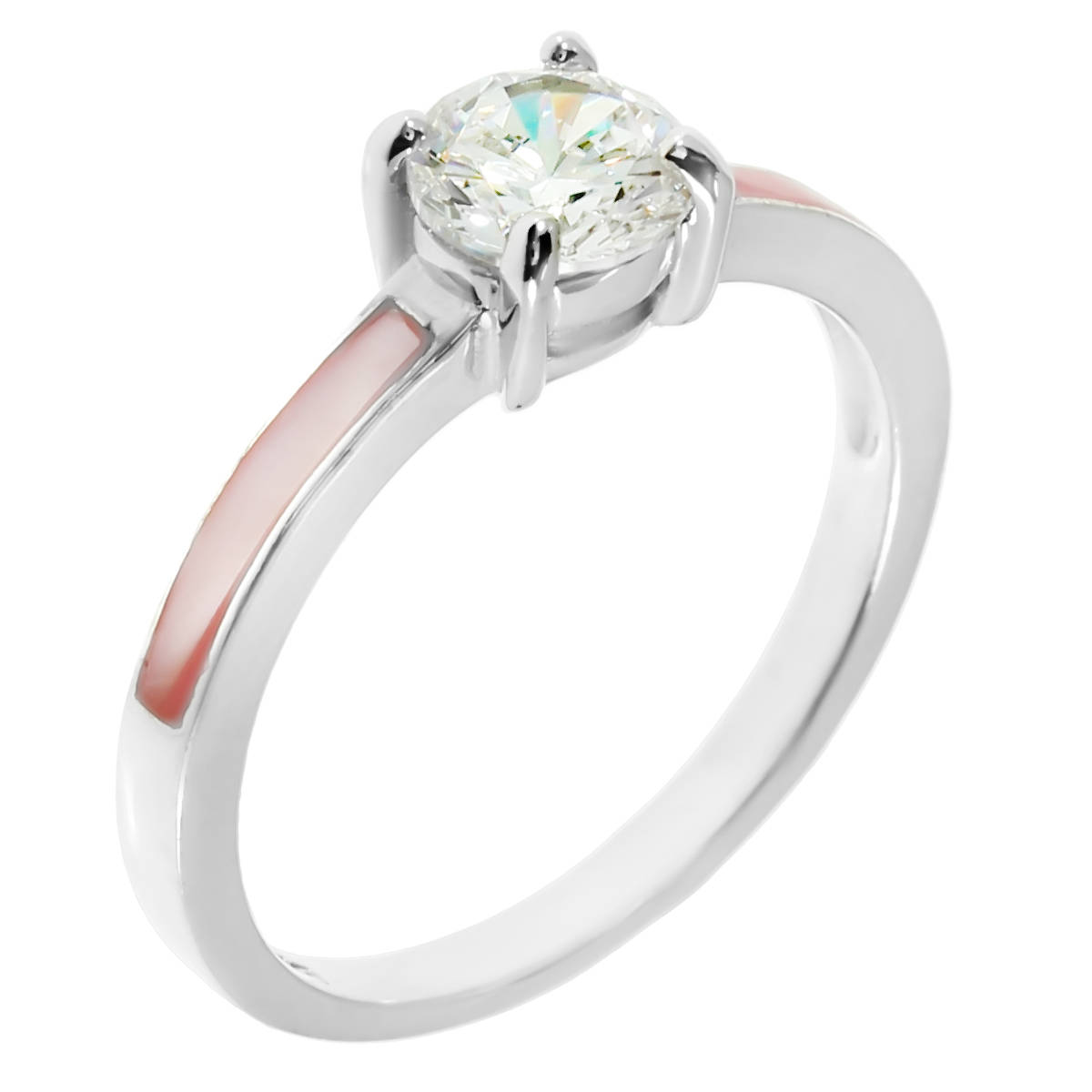 

Кольцо из серебра р. 19 Balex Jewellery 1424920266, фианит\перламутр, 1424920266