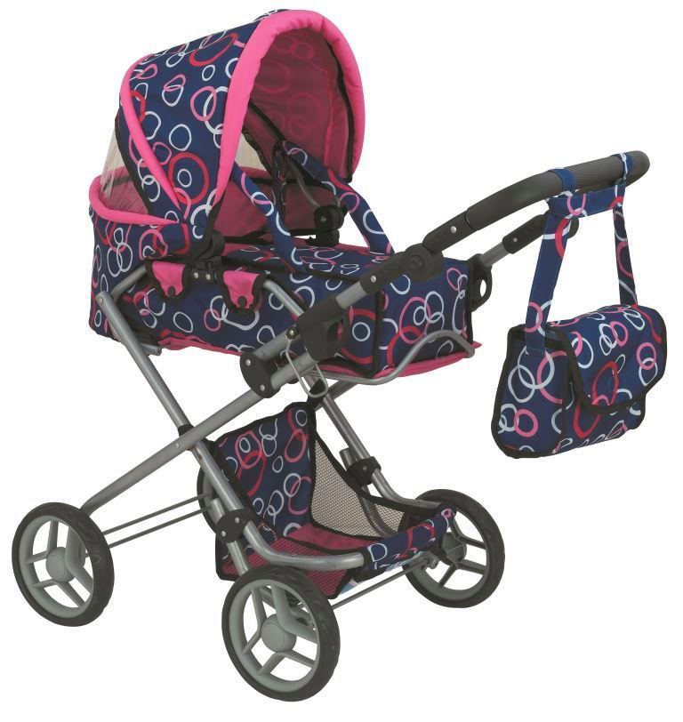 

Коляска-трансформер Serinity Toys Buggy Boom Infinia 8456 синий фуксия круги, 8456C3