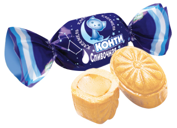 

Карамель Konti Сливочная с молочной начинкой 300 г