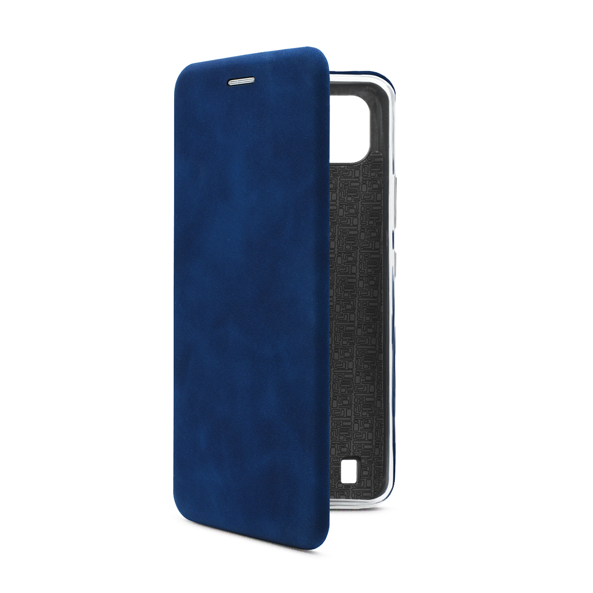 

Чехол-книжка из кожи PU на Oppo Realme C21 синий мрамор, FLPU2549M