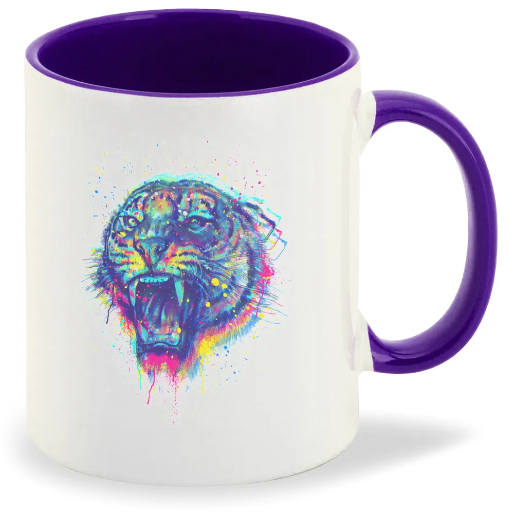 

Кружка CoolPodarok Тигр красочный арт